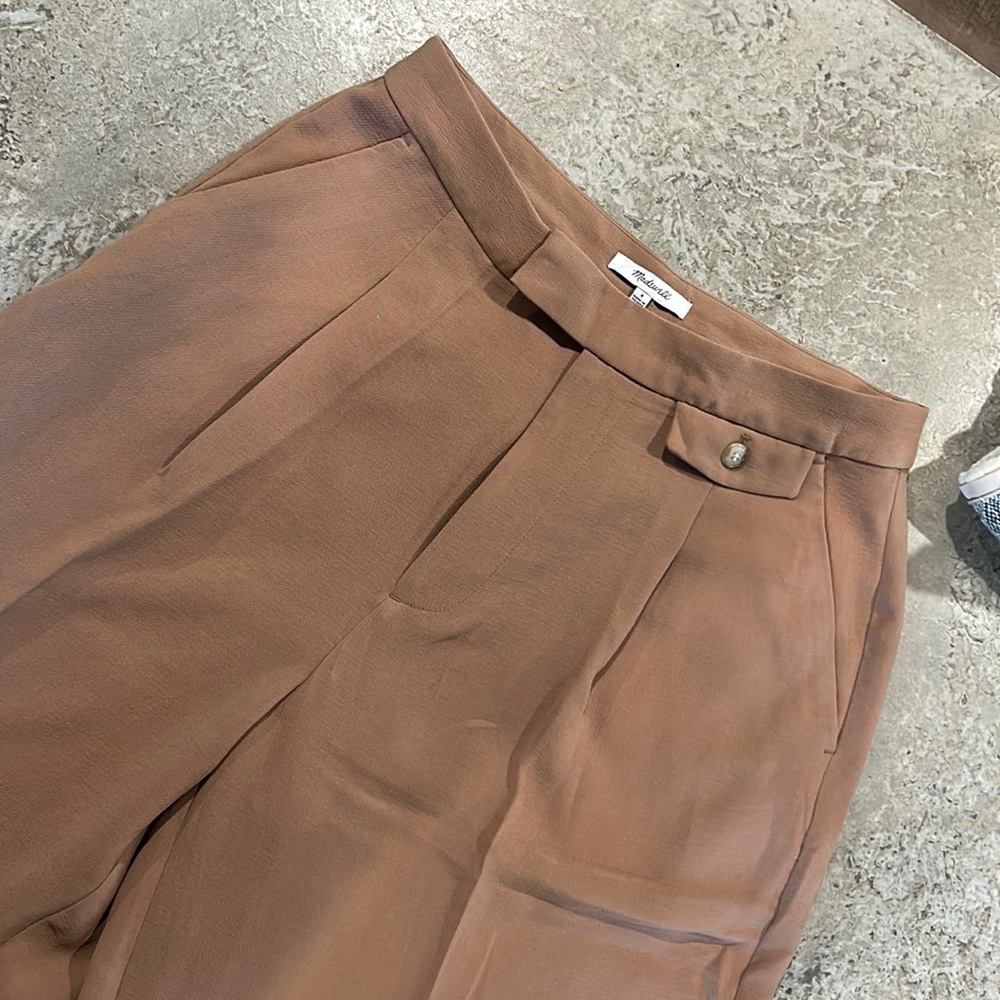Rosedale High rise Straight pant in crepe